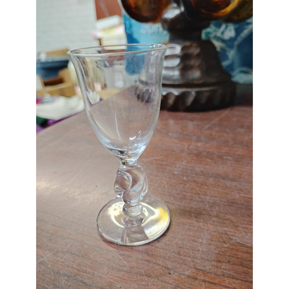 (1) IMPERIAL TWIST PATTERN CORDIAL GLASS‎ 3 5/8" TALL